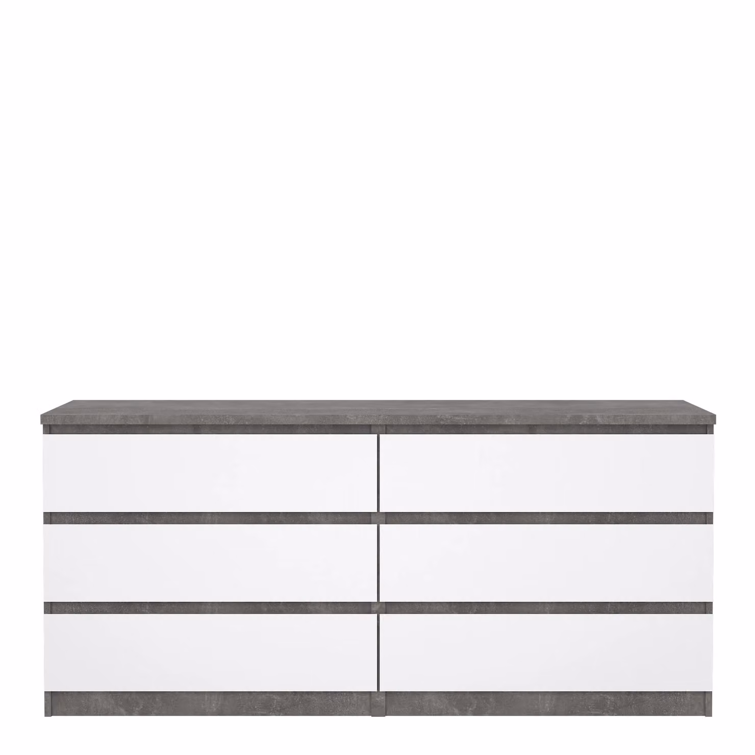 Furniture To Go Naia Modern Wide Chest of 6 Drawers in Grey – 2