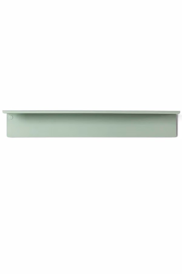 Mustard Made The Ledge Wall Mounted Metal Shelf in Sage Green, W: 85 cm, H: 13 cm, D: 12 cm – 2