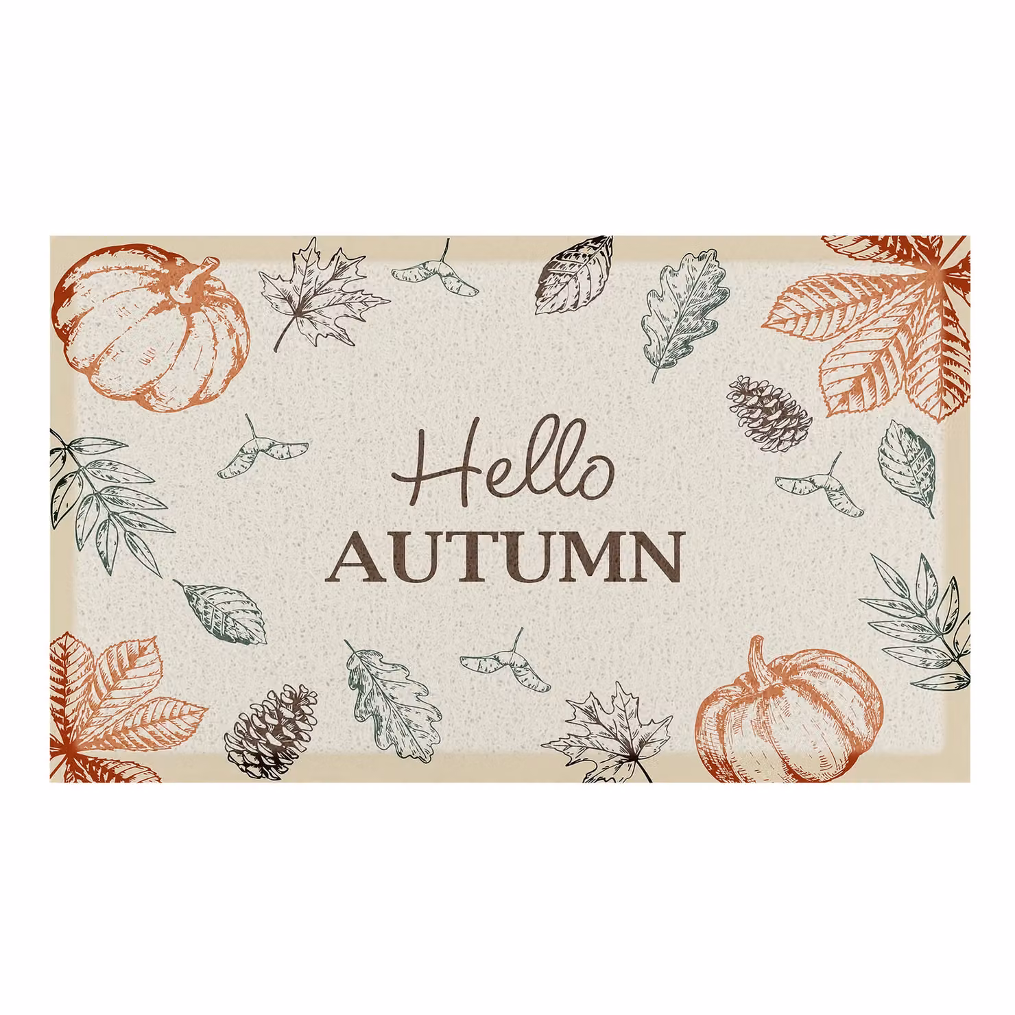 Artsy Mats Hello Autumn Indoor Outdoor Doormat, Multicolour, W: 60 cm, D: 90 cm – 2
