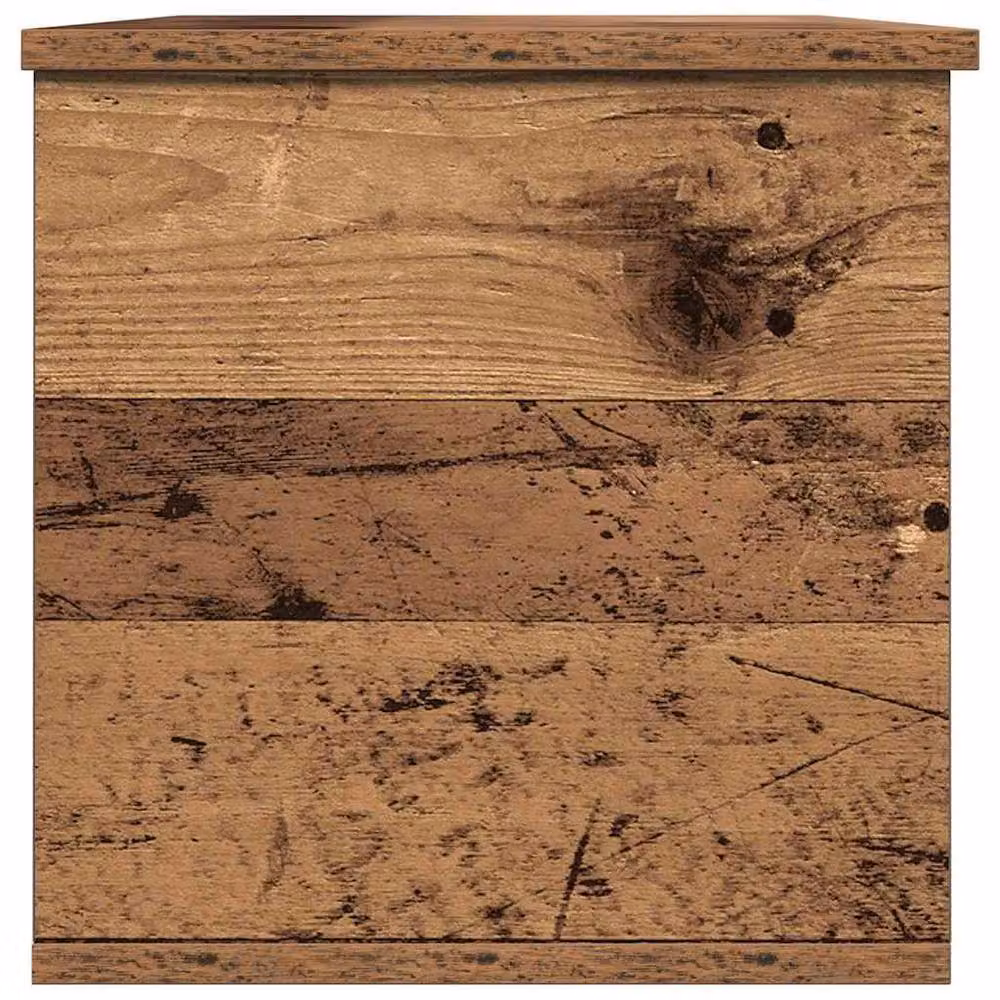Berkfield Home Rustic Brown Storage Box in Engineered Wood, W/D/H: 102 x 35 x 35 cm – 4