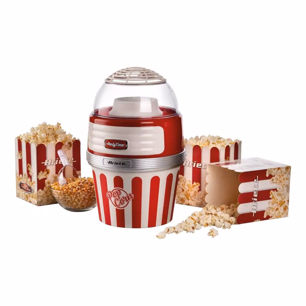 Ariete Retro Style Candy Floss and Popcorn Maker Set, Red – 1