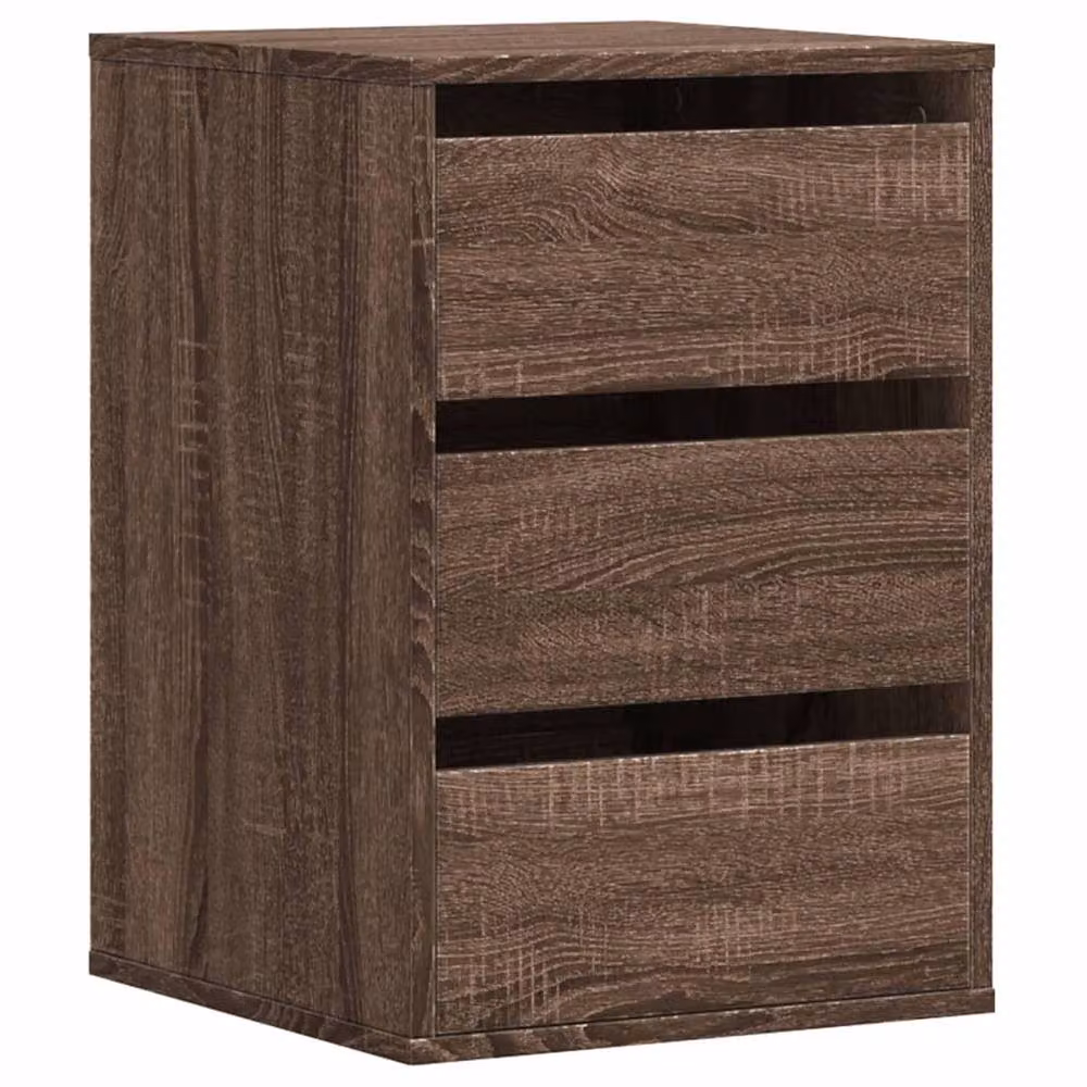 Berkfield Home Classic Corner Chest of Drawers in Brown Oak, W/D/H: 40 x 41 x 58 cm – 3