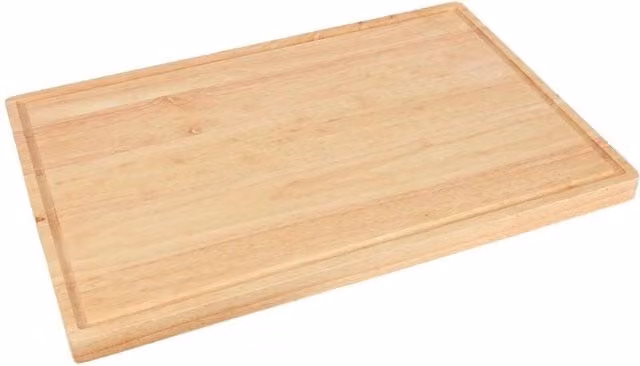 Argon Tableware Brown Wooden Rectangular Butchers Block Chopping Board with Groove W: 60 cm, D: 40 cm – 1