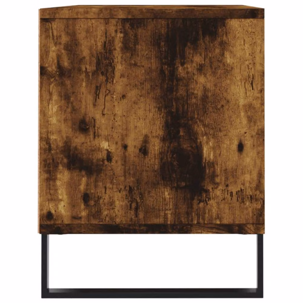Berkfield Home Smoked Oak TV Cabinet in Brown, W/D/H: 100 x 34.5 x 44.5 cm – 4