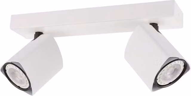 Netlighting Merusa Modern Twin Ceiling Spotlight GU10 in White