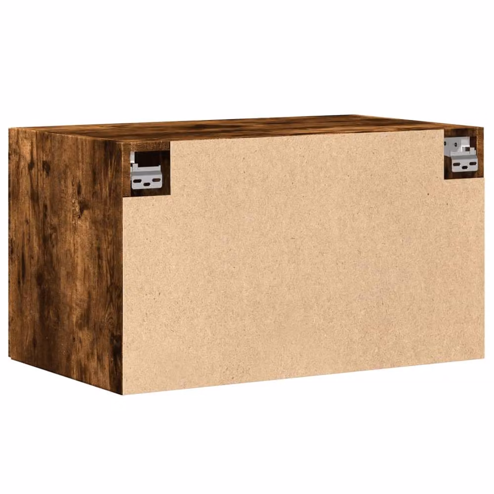 Berkfield Home Wall Mounted Cabinet in Smoked Oak Brown, W/D/H: 70 x 42.5 x 40 cm – 3