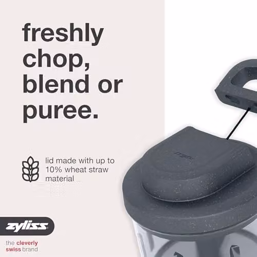 Zyliss Easy Pull Manual Vegetable Chopper and Food Processor, 800ml, Grey – 2