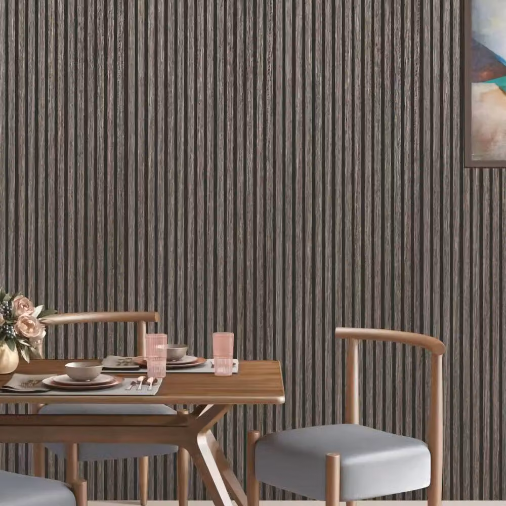 ENER-J Britwall Acoustic Wall Panel, 2 Pack, Warm Brown Wood Look, W: 60 cm, H: 240 cm – 3