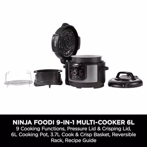 Ninja Foodi 9-in-1 Multi Cooker 6L in Black and Grey – 2