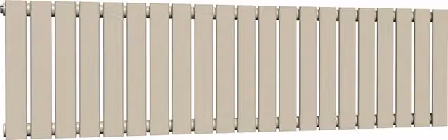 Lux Heat Moon Dust Coloured Flat Horizontal Single Radiator, W: 147 cm, H: 60 cm