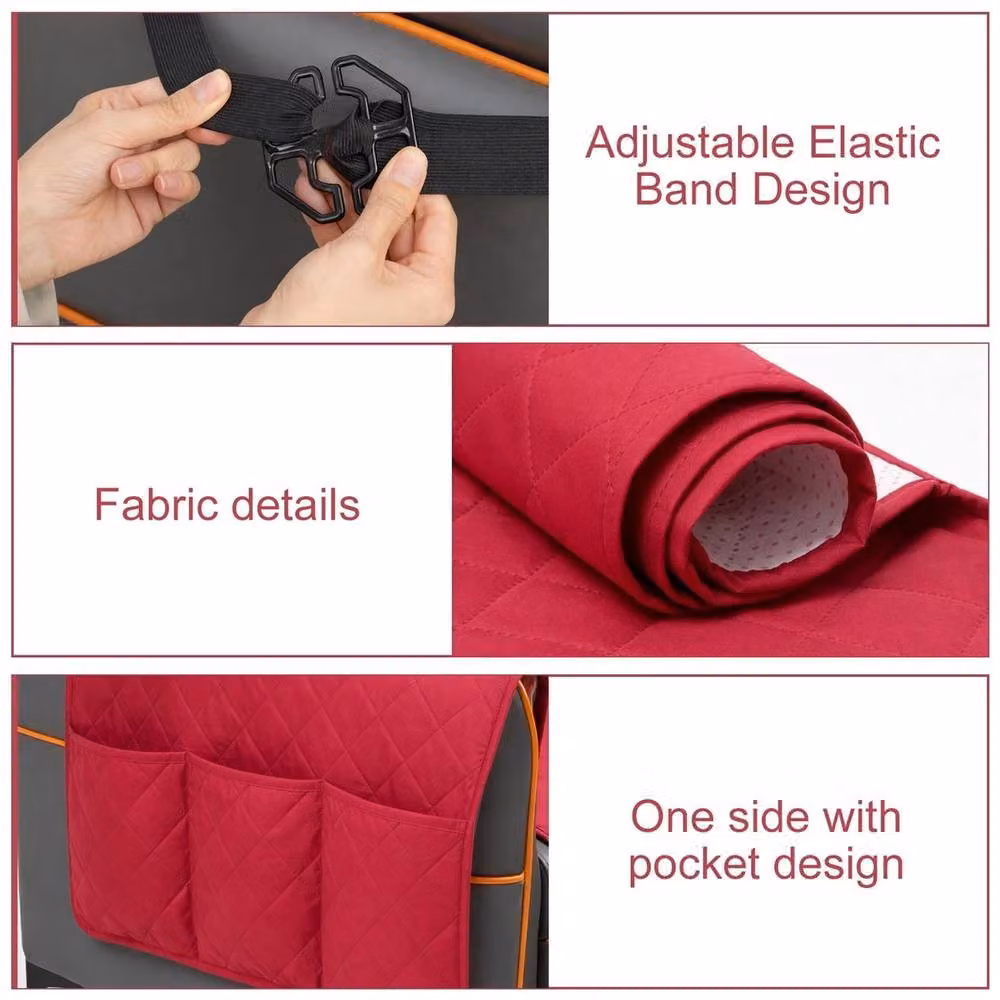 VOGREX Red Waterproof Non-Slip Quilted Recliner Cover – 3
