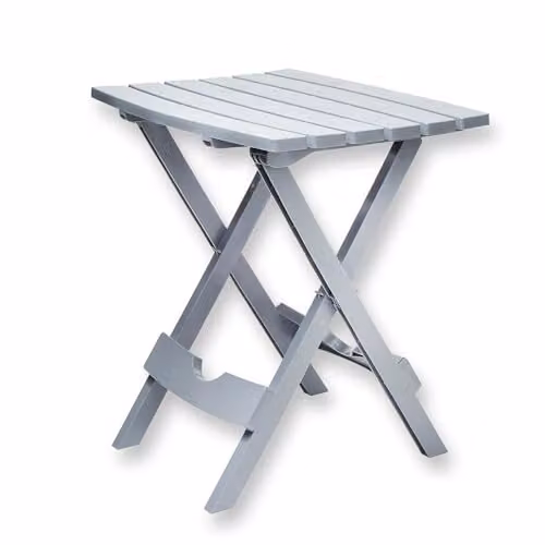 Coopers of Stortford Gainsborough Foldable Waterproof Occasional Table in Grey, W/D/H: 50.0 x 44.5 x 38.5 cm – 3