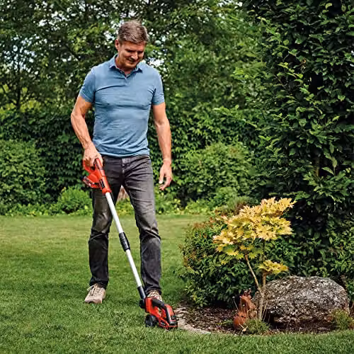 Einhell Power X-Change 18V Cordless Electric Shears with Telescopic Handle in Black and Red – 2