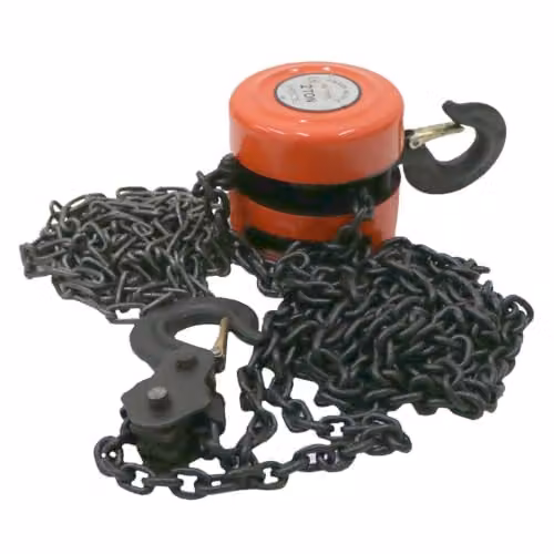 Oypla 2 Ton Heavy Duty Chain Lifting Block and Tackle Hoist in Multicolour