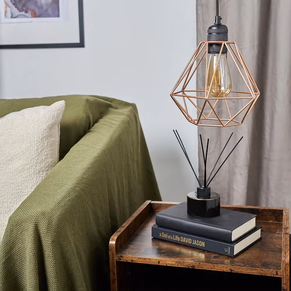 ValueLights Diablo Industrial Copper Ceiling Pendant Shade Pair – 3