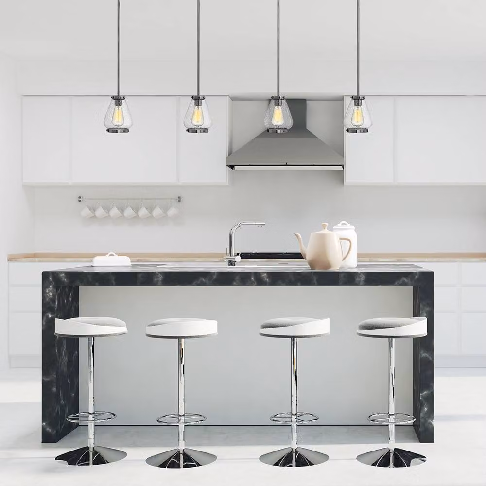 Hinkley Finley Mini Dome Pendant Light in Chrome and Silver with Transparent Glass Shade, E27 – 2
