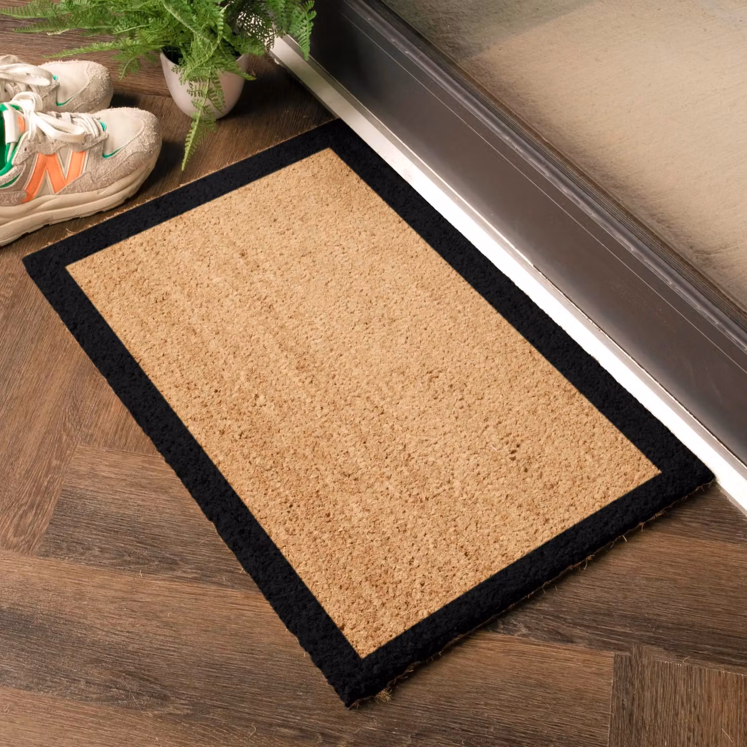 Artsy Mats Trendy Framed Border Doormat in Black, W/D: 60 x 40 cm – 2