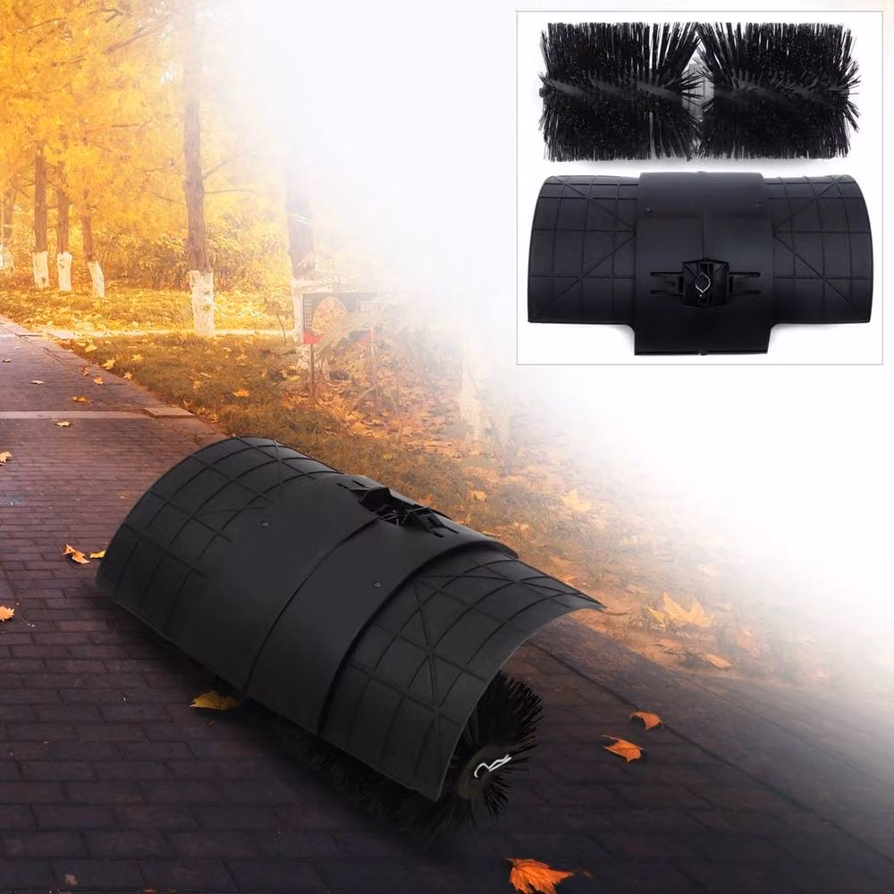 NESTLUNE Gas Power Sweeper Bristle Brush with Couple Shaft in Black, W/D/H: 100 x 15 cm – 5