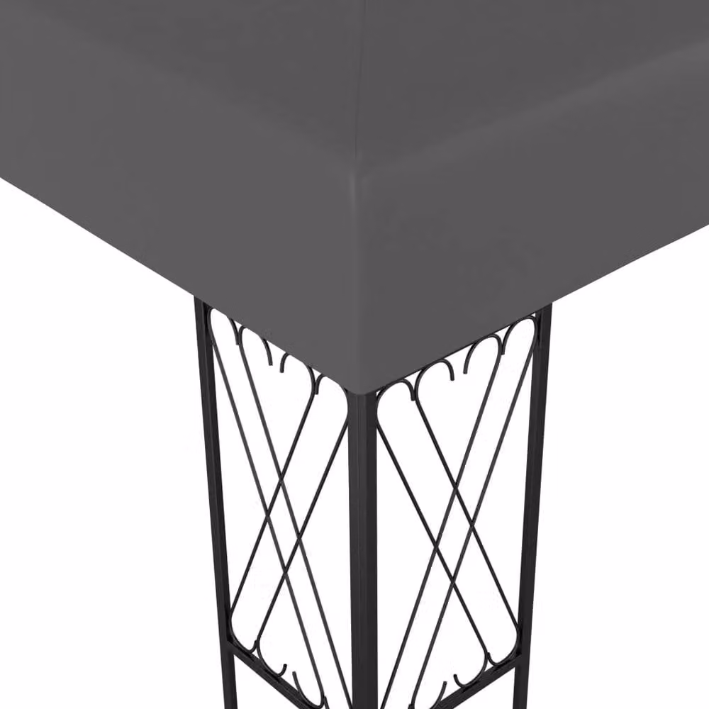 Berkfield Home Gazebo in Anthracite and Black, W/D/H: 300 x 300 x 260 cm – 2