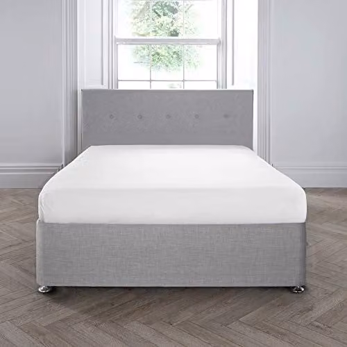 Appletree Premium 200TC White 100% Cotton Percale Deep Fitted Sheet, King Size, Depth: 35 cm – 1