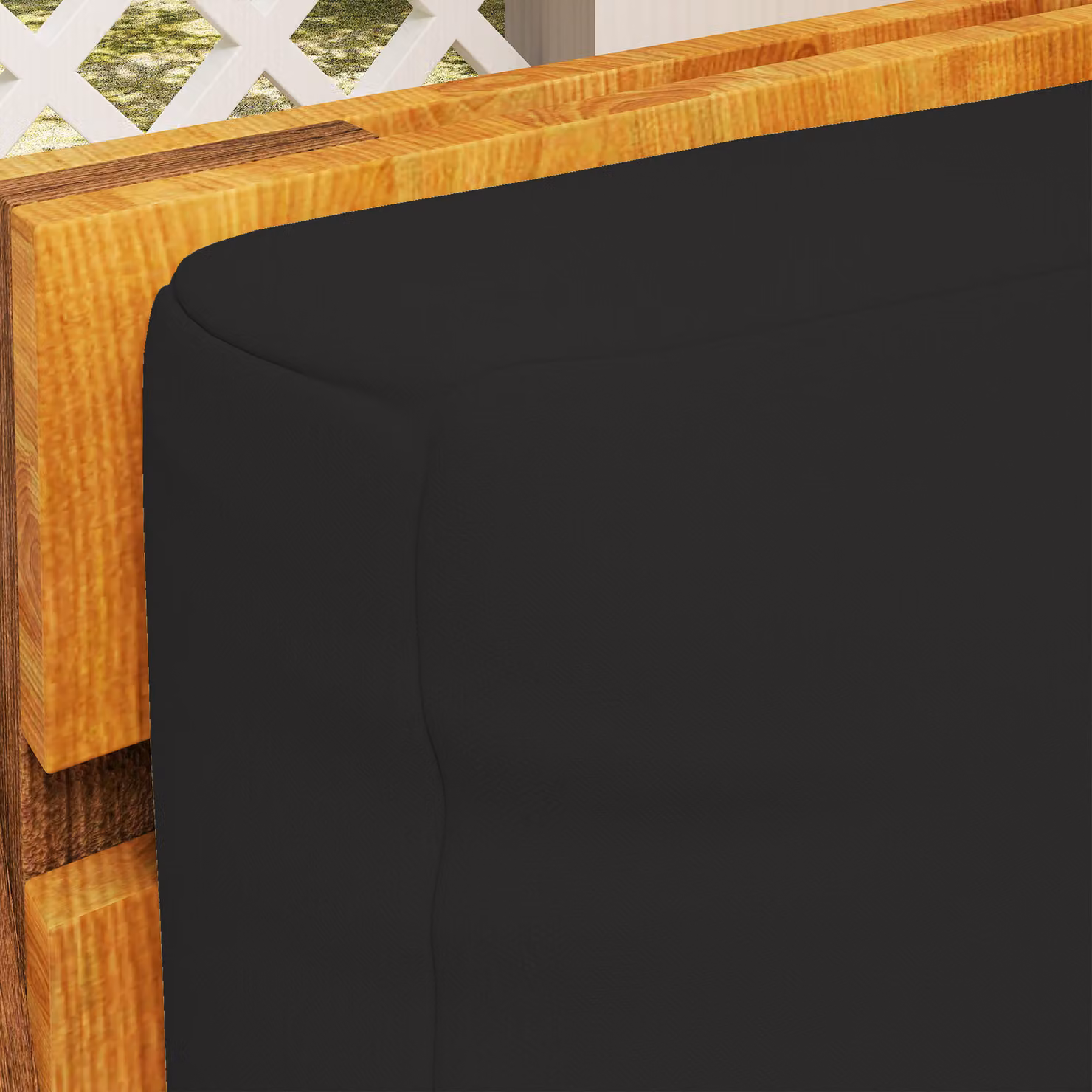 Outsunny 2 Seater Pallet Furniture Cushions in Black with Water Repellent Removable Covers – 7