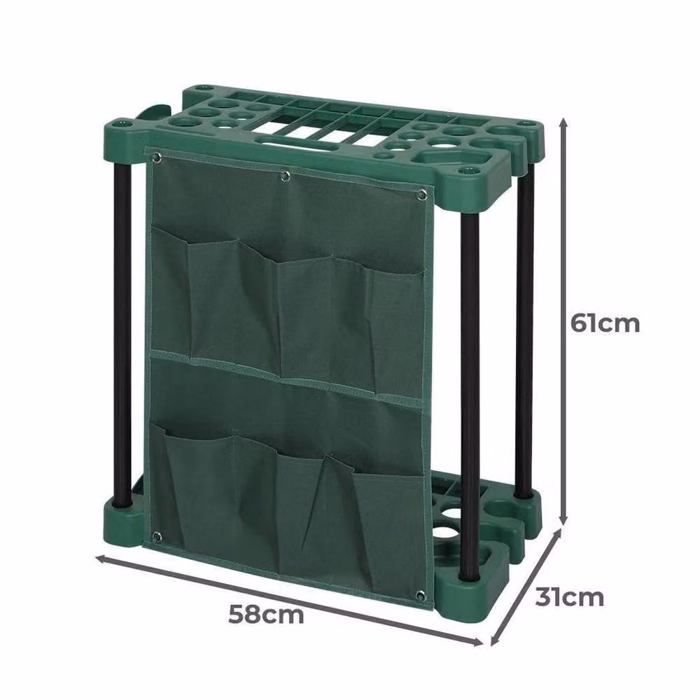 Kelvenix Garden Tool Storage Rack in Green, W: 520 cm, D: 52 cm, H: 52 cm – 2