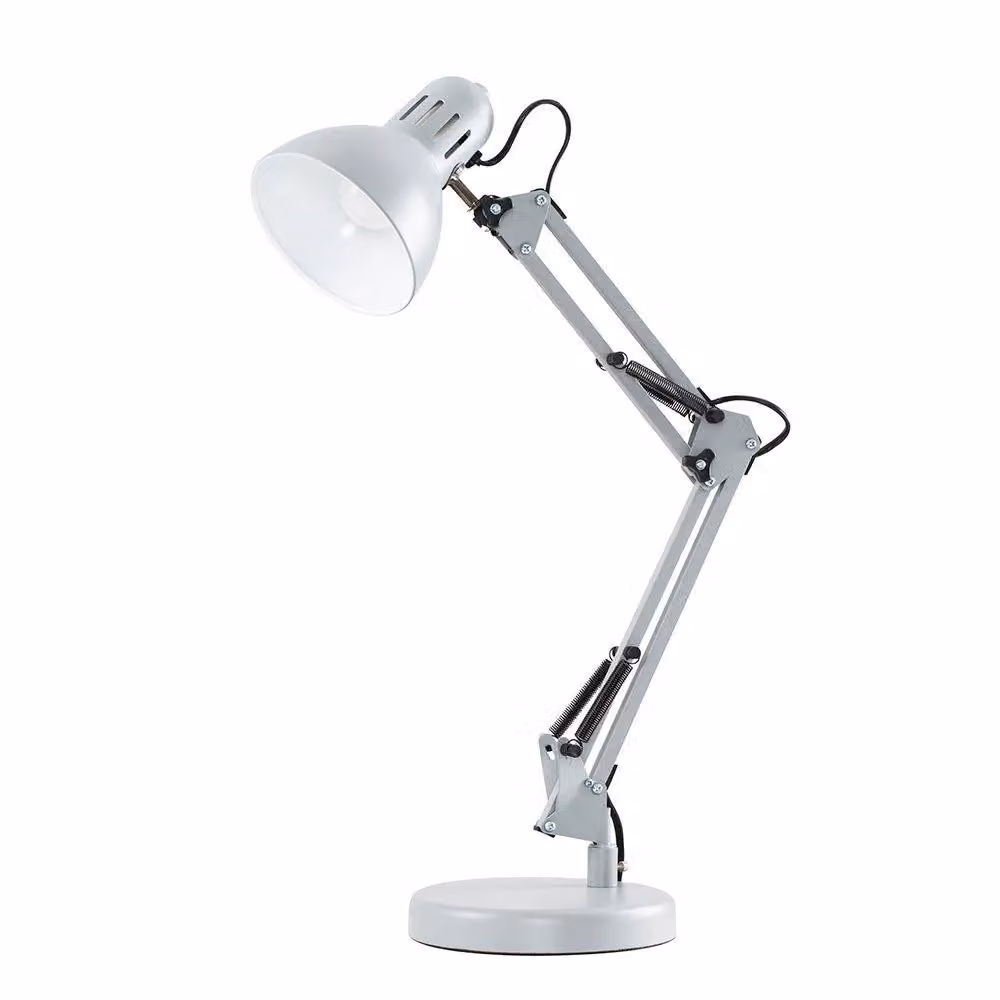 ValueLights Monda Retro Adjustable Grey Metal Table Lamp – 2