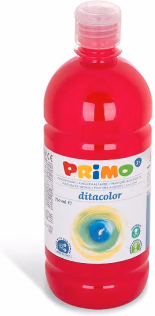 Primo Red Finger Paint for Children, 750ml