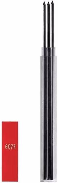 Caran d'Ache Technograph 2mm 4H Replacement Graphite Leads, 3 Pieces, Assorted Colours