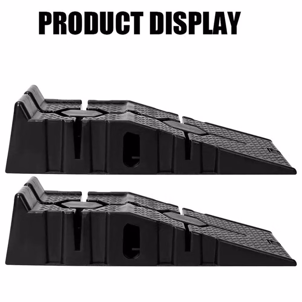 NESTLUNE Heavy Duty Low Rise Car and Van Ramps, Black Plastic, 5 Tonne Capacity – 3