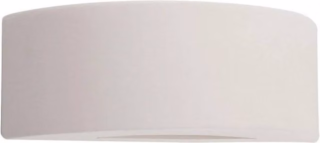 FORGEVIO Modern Ceramic Curved Wall Light Uplighter in White