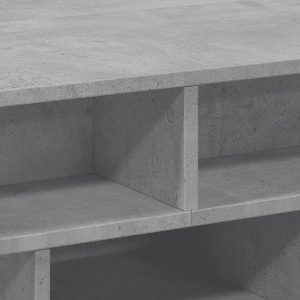 Berkfield Home Modern Square Coffee Table in Concrete Grey, W/D/H: 70 x 70 x 29 cm – 4