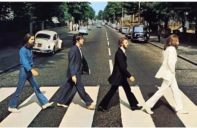 The Beatles Abbey Road Multicoloured Textile Wall Poster