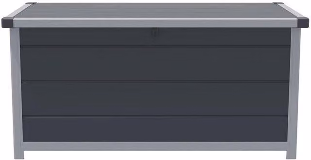 Cheshire Plastic Cushion Box in Dark Grey, W/D/H: 125 x 62 x 125 cm