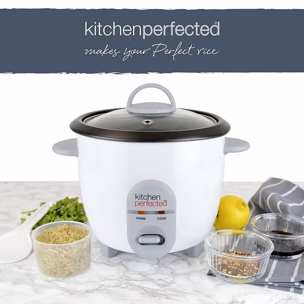 Lloytron Rice Cooker with Keep Warm Function, White, 0.8 l – 4