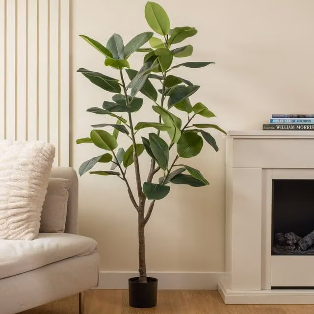 Scottish Everlastings Ltd 150cm Real Touch Green Rubber Tree – 1