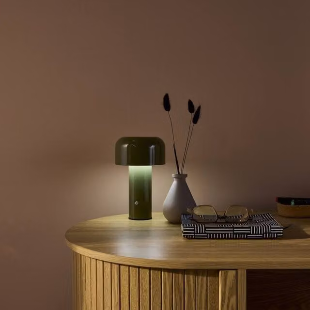 sweeek LED Metal Table Lamp in Green, Diameter: 13 cm – 1