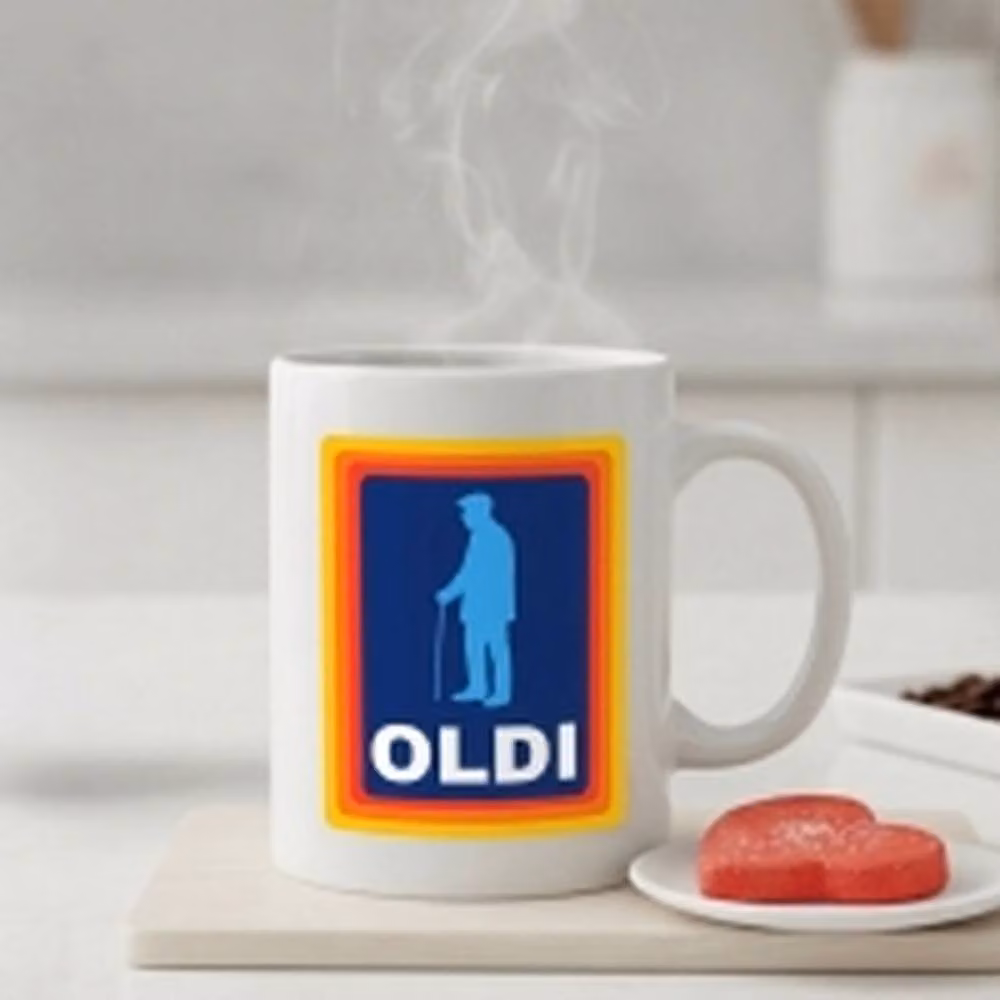Dyzi Funny Old Man Quote Ceramic Coffee Mug, White – 2