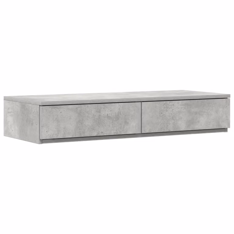 Berkfield Home Bed Drawers in Concrete Grey, W/D/H: 90 x 36.5 x 16.5 cm