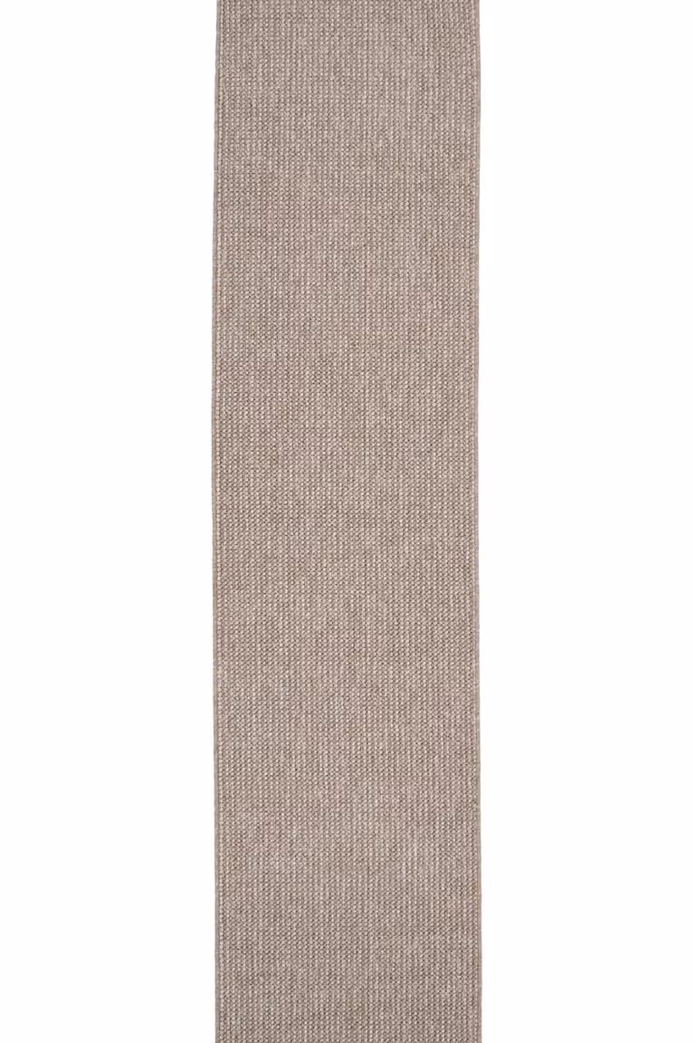 Kukoon Minimalist Cream and Beige Soft Boucle Textured Bedroom Area Rug W: 80 cm, L: 150 cm
