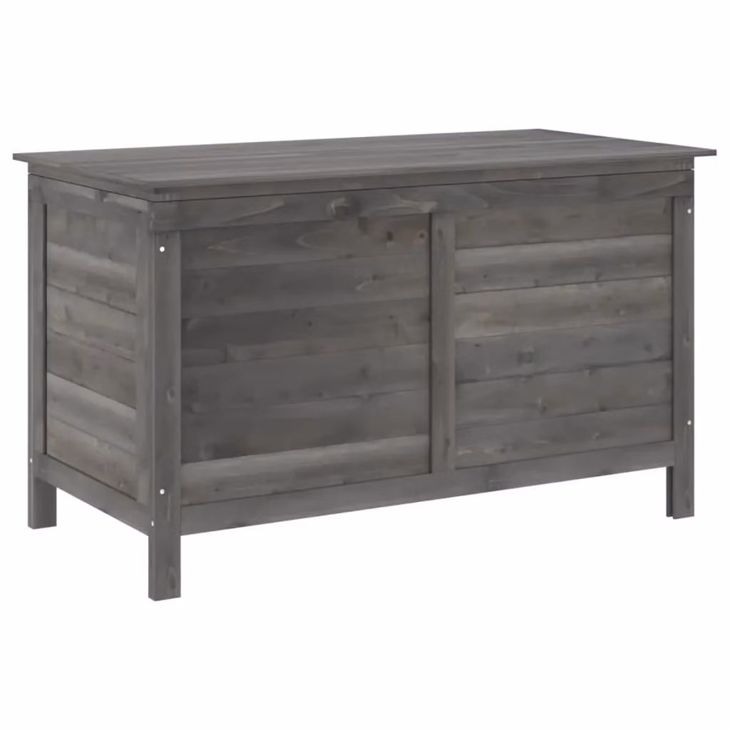 Berkfield Home Garden Storage Box in Anthracite and Black Solid Fir Wood, W/D/H: 99 x 49.5 x 58.5 cm – 2