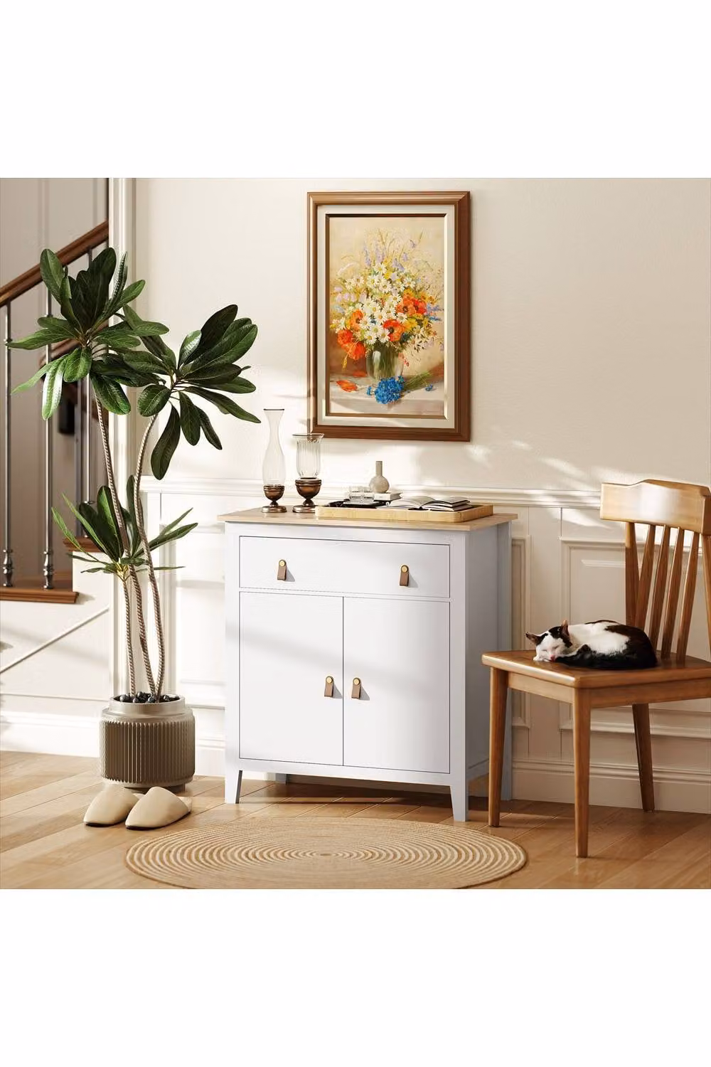 ERGOVEXA Farmhouse Style Sideboard in White – 2