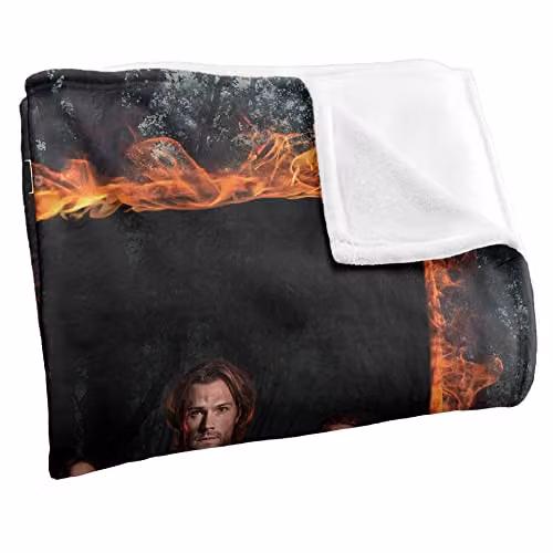 LOGOVISION Supernatural White Fleece Throw Blanket W/D/H: 152 x 127 cm – 2