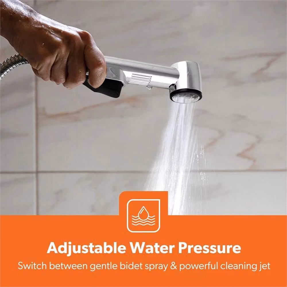 Nordara Bathroom Shower Bidet Tap in Silver W: 100 cm, D: 40 cm, H: 10 cm – 3