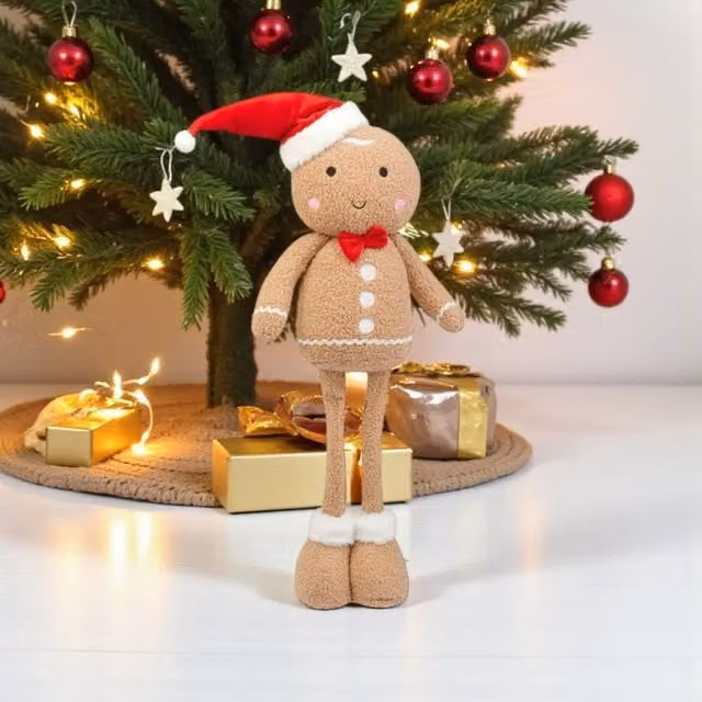 Garden Greatness Standing Festive Gingerbread Man in Brown