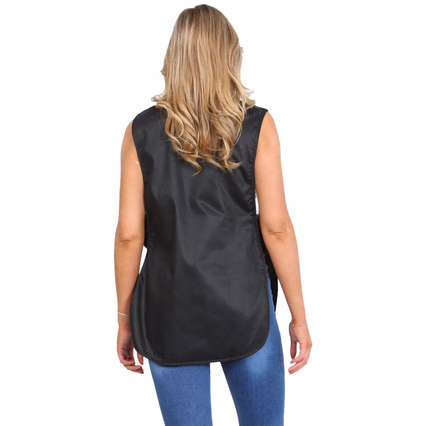 MyShoeStore Women's Black Chef Kitchen Catering Cleaning Bar Tabard Apron with Front Pocket, Size: Medium – 2