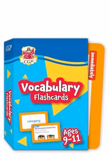 CGP Vocabulary Flashcards for Ages 9-11 KS2 School Activity Cards – 1