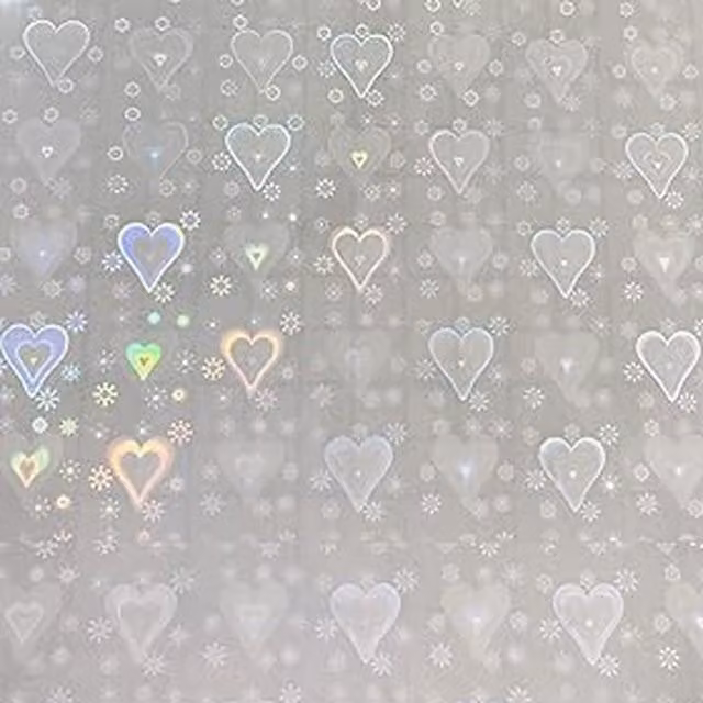 Syntego Multicolour Hearts Holographic Sticker Sheet