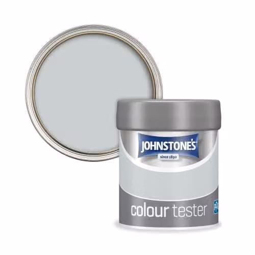 Johnstone's Colour Sample Tester Pot in Frosted Silver, 75ml