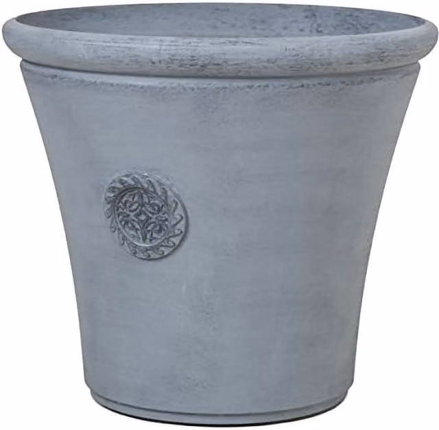 Primrose Grey Stone and Resin Composite Ornamental Garden Planter Tub